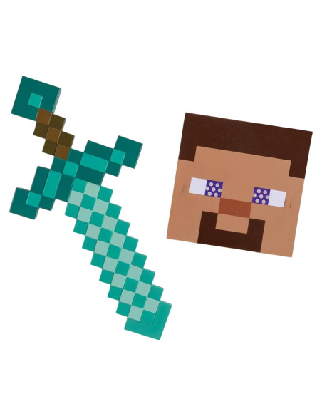 Disfraz de Minecraft Steve con espada y máscara - Disguise Disfraz de Minecraft Steve con espada y máscara - Disguise