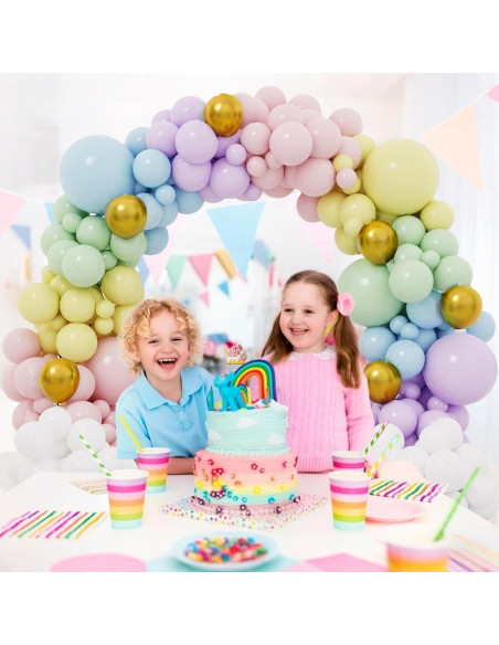 Set de Globos Pastel Arcoíris 55 PCS 30 cm Togvu Set de Globos Pastel Arcoíris 55 PCS 30 cm Togvu