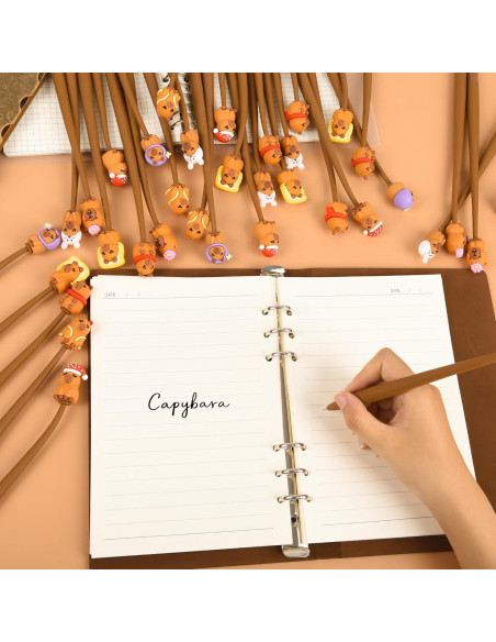 Bolígrafos Antiestrés LiYiQ 48 Pcs Kawaii con Cabeza Móvil Bolígrafos Antiestrés LiYiQ 48 Pcs Kawaii con Cabeza Móvil