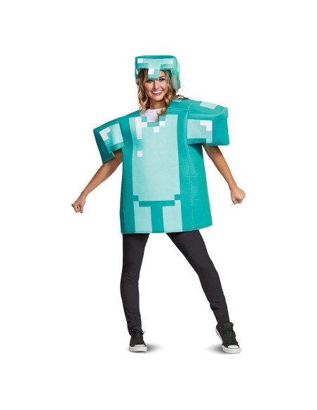 Disfraz Hombre Minecraft Armadura Clásica Talla Única Disfraz Hombre Minecraft Armadura Clásica Talla Única