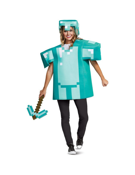 Disfraz Hombre Minecraft Armadura Clásica Talla Única Disfraz Hombre Minecraft Armadura Clásica Talla Única