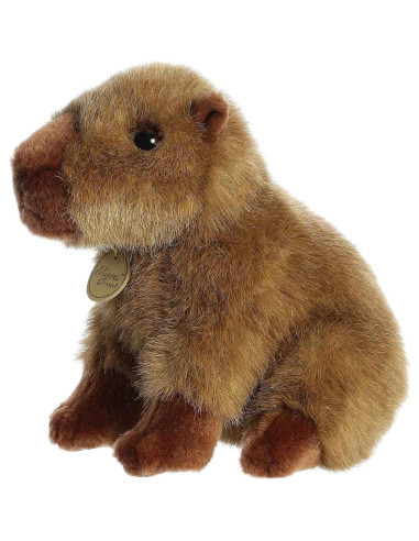 Peluche Capibara Realista Aurora Miyoni 12.7 cm Marrón