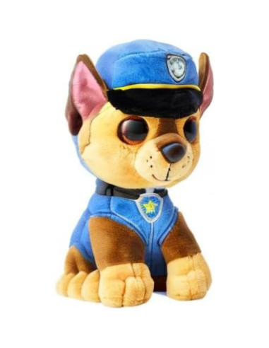 Peluche Patrulla Canina TY Chase 15 cm Ojos Brillantes