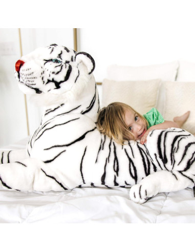 Tigre Blanco Siberiano de Peluche Melissa & Doug 165 cm
