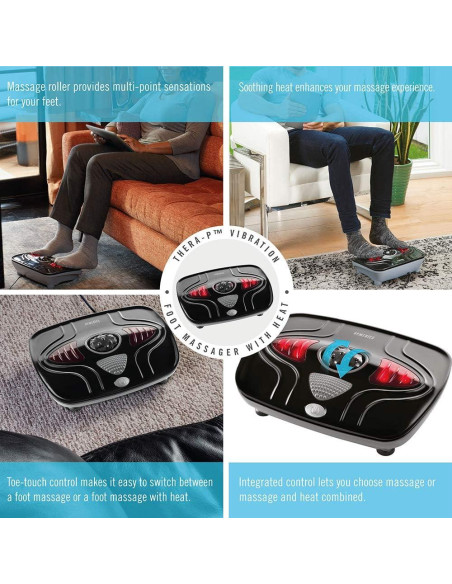 Masajeador de pies vibratorio HoMedics FMV-400HJ-BK con calor Masajeador de pies vibratorio HoMedics FMV-400HJ-BK con calor