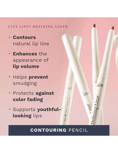 Lápiz Labial Definidor City Beauty - Rubor Rosa Nude 9g Lápiz Labial Definidor City Beauty - Rubor Rosa Nude 9g