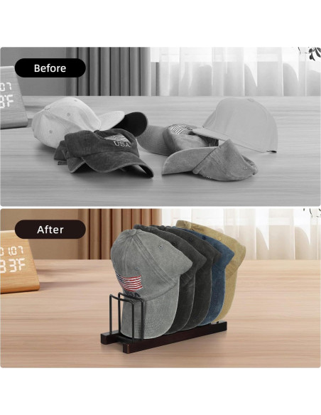 Organizador de Sombreros LOVSTORAGE para 10 Gorras - Gris Organizador de Sombreros LOVSTORAGE para 10 Gorras - Gris