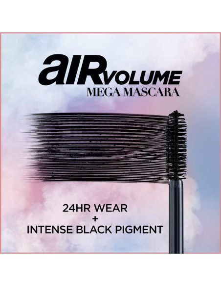 Máscara Mega Volumen Air Volume L'Oreal Paris 8.3 ml Negro Máscara Mega Volumen Air Volume L'Oreal Paris 8.3 ml Negro