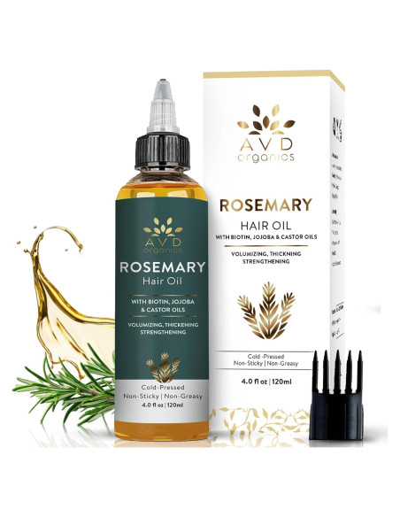 Aceite de Romero AVD Organics 120 ml - Crecimiento y Fortalecimiento del Cabello Aceite de Romero AVD Organics 120 ml - Crecimiento y Fortalecimiento del Cabello