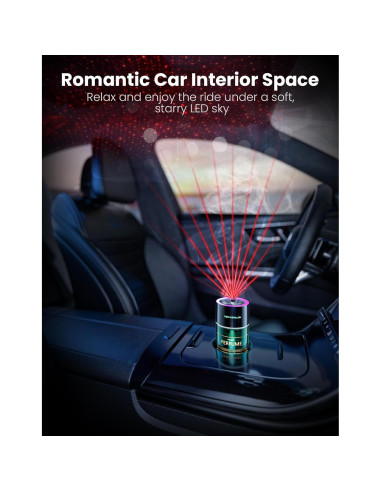 Ambientador de Auto TECXERLLON 120ml con Luz Estrellada RGB