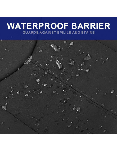 Funda de Asiento Impermeable CAROMOP para 2 Asientos Delanteros