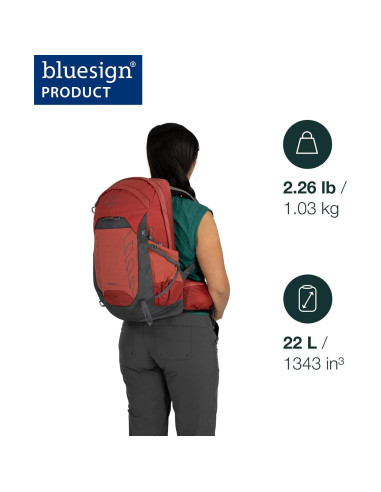 Mochila de Senderismo Osprey Tempest 22L para Mujeres Azul