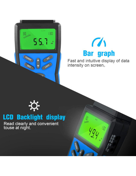 Medidor de Decibelios Portátil INFURIDER con Pantalla LCD Medidor de Decibelios Portátil INFURIDER con Pantalla LCD