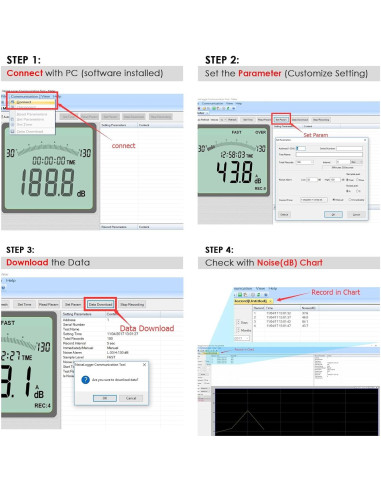 Medidor de Decibelios TekcoPlus SLM25TK 30-130 dB LCD