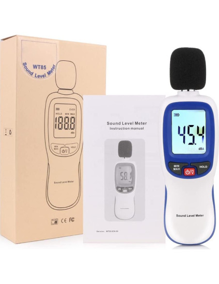 Medidor de Decibelios Digital LEERCHUANG 30-130dB Azul Medidor de Decibelios Digital LEERCHUANG 30-130dB Azul