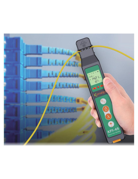 Identificador de Fibra Óptica Komshine KFI-45 - Medidor OPM y VFL Identificador de Fibra Óptica Komshine KFI-45 - Medidor OPM y VFL
