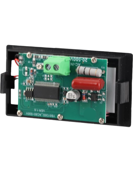 Voltímetro Digital AC Walfront YB5135D 80-500V Pantalla LCD Voltímetro Digital AC Walfront YB5135D 80-500V Pantalla LCD