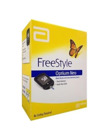 Glucometro Freestyle Optium con 100 Tiras Individuales Glucometro Freestyle Optium con 100 Tiras Individuales