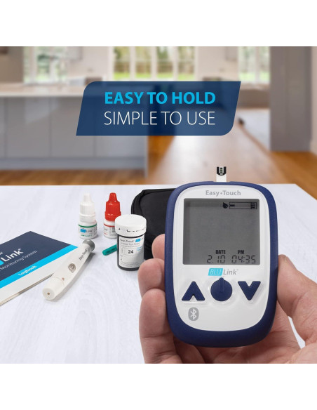Monitor de Glucosa Easy Touch Blulink con Lancetas y App Monitor de Glucosa Easy Touch Blulink con Lancetas y App