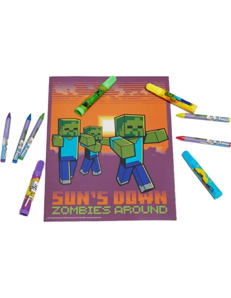 Juego de Arte Minecraft 30 Piezas con Estuche para Niños Juego de Arte Minecraft 30 Piezas con Estuche para Niños