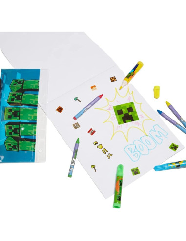 Juego de Arte Minecraft 30 Piezas con Estuche para Niños