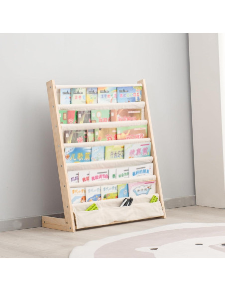 Estantería de Madera para Niños ChubanCraft 6 Niveles 62.5x30x79cm Estantería de Madera para Niños ChubanCraft 6 Niveles 62.5x30x79cm
