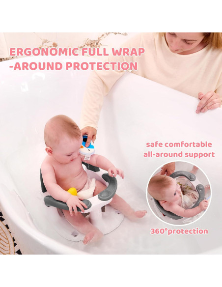 Asiento de Baño para Bebés Rosa - Con Alerta de Temperatura Asiento de Baño para Bebés Rosa - Con Alerta de Temperatura