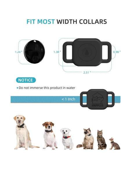 Rastreador de Perros HNPPLUS Smart con Soporte para Collar Rastreador de Perros HNPPLUS Smart con Soporte para Collar