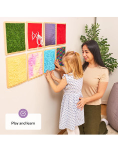 Panel Sensorial para Niños Odoxia - 8 Azulejos Texturizados 2