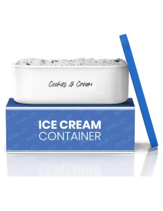 Contenedor de Helado BALCI 2 Cuartos Azul - Hermético y Apilable