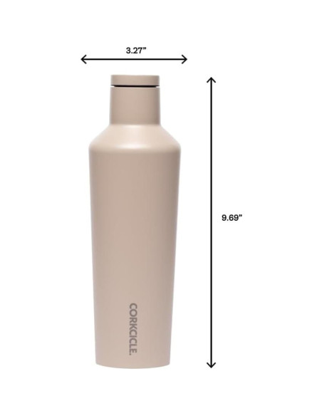 Corkcicle Canteen 16 oz - Acero Inoxidable Aislado - Desierto Corkcicle Canteen 16 oz - Acero Inoxidable Aislado - Desierto