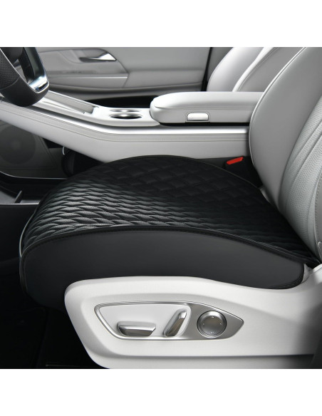 Cojín de Asiento de Coche POKSRI Funda de Cuero Universal Cojín de Asiento de Coche POKSRI Funda de Cuero Universal