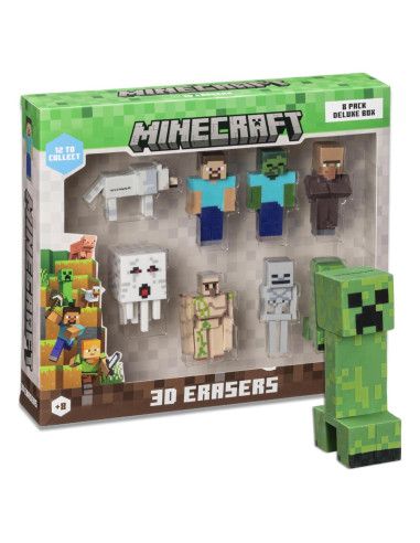 Borradores 3D Mine Craft P.M.I. Set Deluxe 8 Paquetes