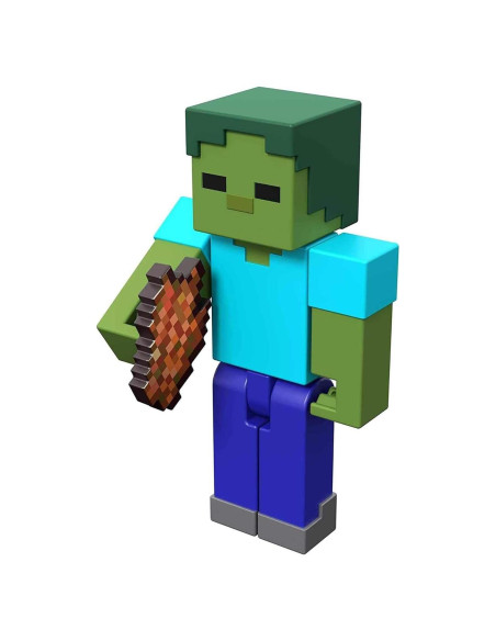 Figura Zombie Minecraft Craft-A-Block 8.26 cm con Accesorios Figura Zombie Minecraft Craft-A-Block 8.26 cm con Accesorios