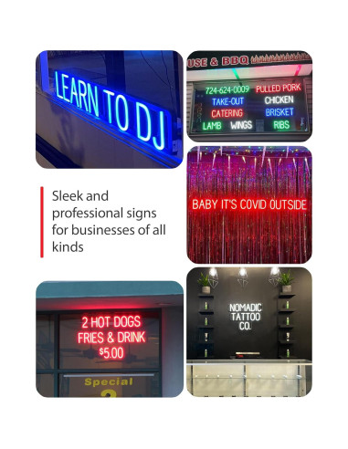 Cartel LED Personalizado SpellBrite 1 Carácter 16x3.8cm