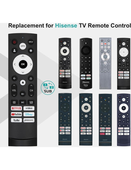 Control Remoto Universal Hisense TV - Compatible con Google Smart TV Control Remoto Universal Hisense TV - Compatible con Google Smart TV