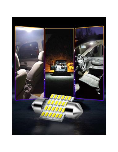 Bombillas LED LUYED DE3175 31mm Blanco Xenón 2 Piezas
