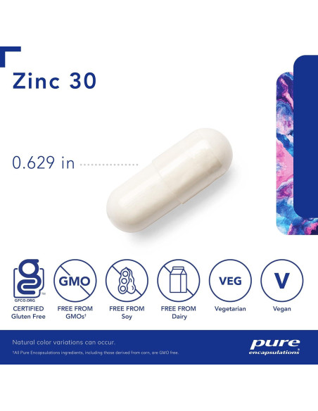 Suplemento de Zinc Picolinato 30 mg Pure Encapsulations 60 Cápsulas Suplemento de Zinc Picolinato 30 mg Pure Encapsulations 60 Cápsulas