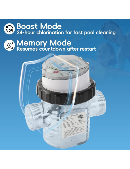 Clorador de Agua Salada SWIMPULSE SPMA05 para Piscinas 18927L Clorador de Agua Salada SWIMPULSE SPMA05 para Piscinas 18927L