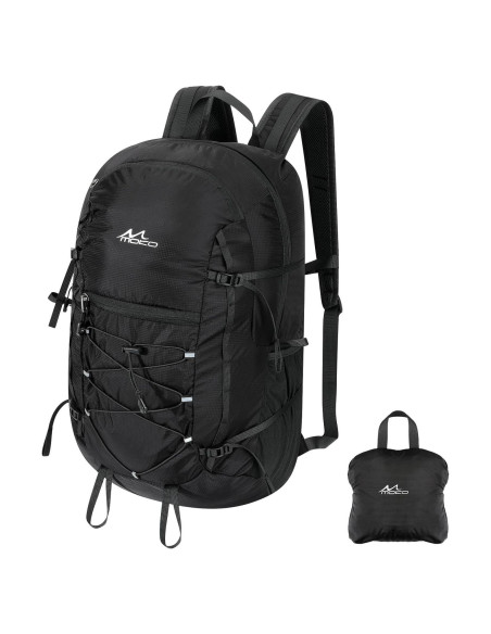 Mochila de Senderismo MoKo 40L Resistente al Desgarro Negra Mochila de Senderismo MoKo 40L Resistente al Desgarro Negra