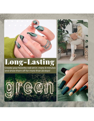 Set de Esmalte de Uñas en Gel Beetles 6 Colores Bosque Brumoso