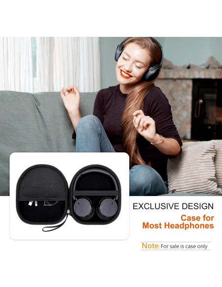 Funda LTGEM para Auriculares Sony WH-CH720N/WH-CH520, Negra Funda LTGEM para Auriculares Sony WH-CH720N/WH-CH520, Negra