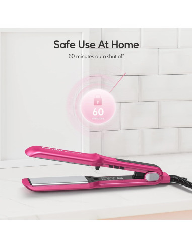 Plancha de Pelo Cerámica Terviiix 1.5" Ancha, Calentamiento Rápido