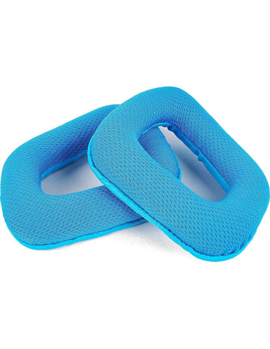 Almohadillas de Reemplazo Logitech G430 G930 G35 G432 - Tela de Malla Azul