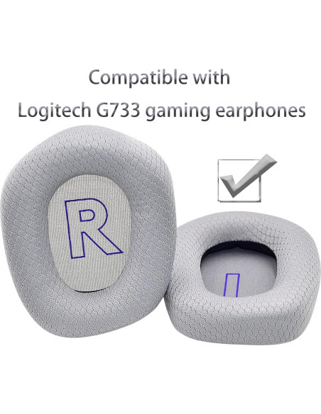 Almohadillas de Repuesto Akkiv para Auriculares Logitech G733 Almohadillas de Repuesto Akkiv para Auriculares Logitech G733