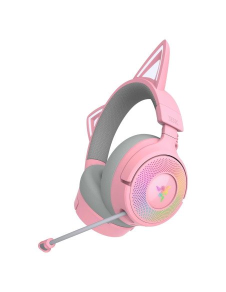 Auriculares Gaming Inalámbricos Razer Kraken Kitty V3 Pro Rosa Auriculares Gaming Inalámbricos Razer Kraken Kitty V3 Pro Rosa