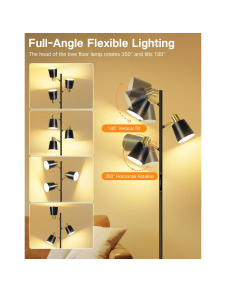 Lámpara de Pie LED OUTON Regulable con Control Remoto 170 cm Lámpara de Pie LED OUTON Regulable con Control Remoto 170 cm