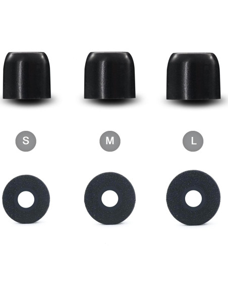 Puntas de Espuma de Memoria Klowcok para Auriculares DEWALT - 3 Pares S/M/L Puntas de Espuma de Memoria Klowcok para Auriculares DEWALT - 3 Pares S/M/L