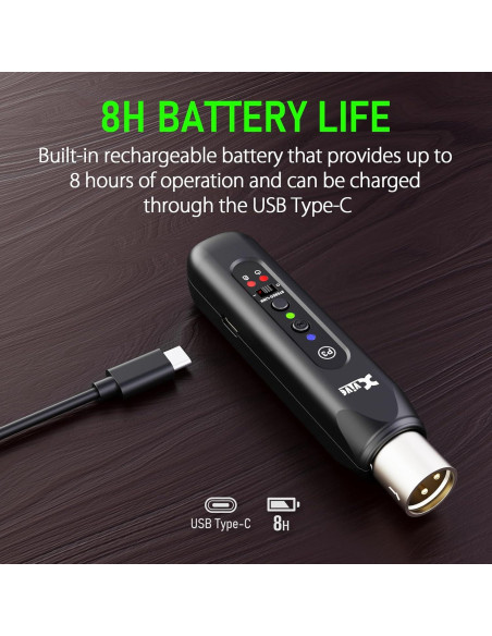 Receptor Bluetooth Inalámbrico Xvive P3 para Mezcladores XLR Receptor Bluetooth Inalámbrico Xvive P3 para Mezcladores XLR