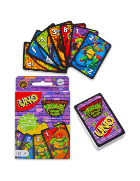 Juego de Cartas UNO Videojuegos - Minecraft, Mario, TMNT Juego de Cartas UNO Videojuegos - Minecraft, Mario, TMNT